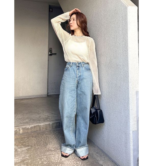 Ungrid「メッシュロングスリーブTee」|Tシャツ・カットソー|