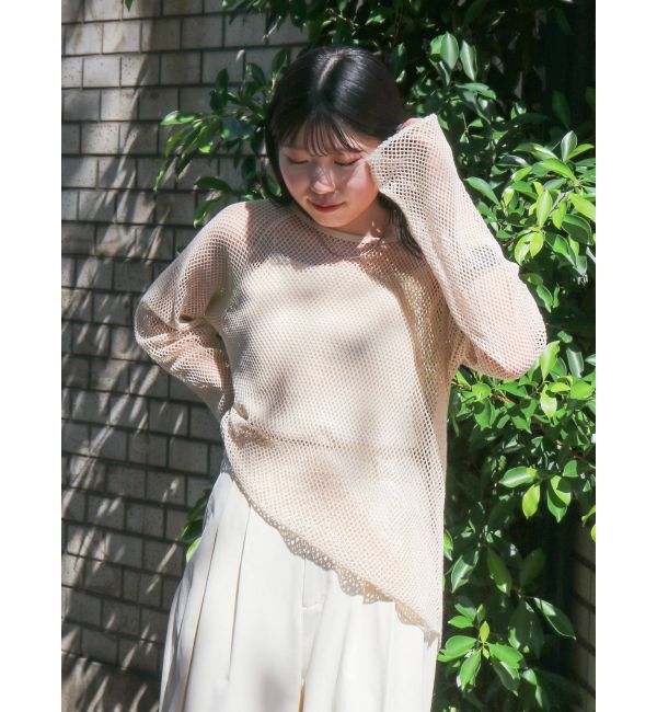 Ungrid「メッシュロングスリーブTee」|Tシャツ・カットソー|
