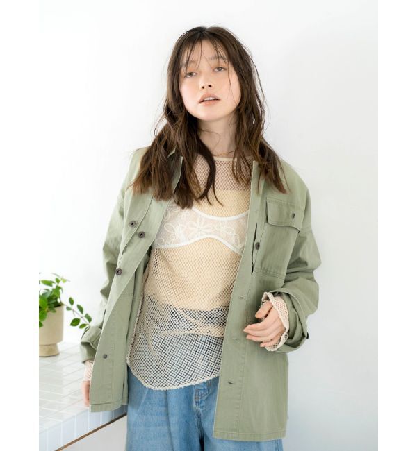 Ungrid「メッシュロングスリーブTee」|Tシャツ・カットソー|