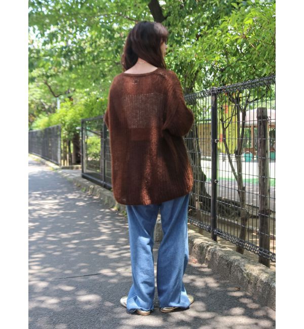 Ungrid「アルパカ混透かし編みニット」|ニット・セーター|