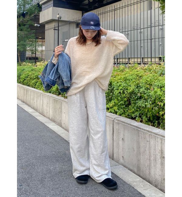 Ungrid「アルパカ混透かし編みニット」|ニット・セーター|