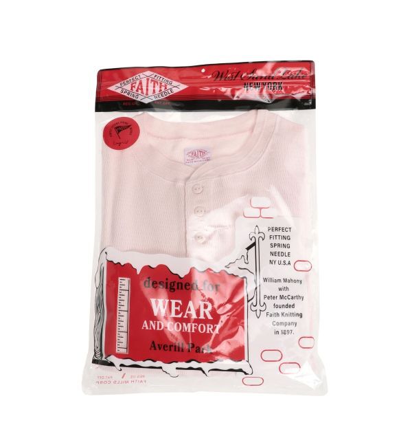 Ungrid「FAITH MILLS別注ヘンリーネックショートロングスリーブTee」|Tシャツ・カットソー|