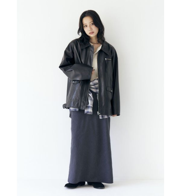 Ungrid「FAITH MILLS別注ヘンリーネックショートロングスリーブTee」|Tシャツ・カットソー|