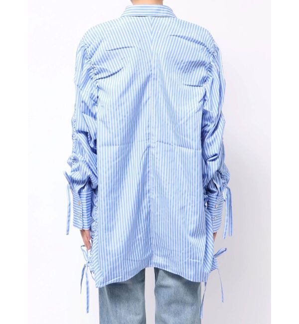 Ungrid「ギャザーデザインルーズシャツ」|シャツ・ブラウス|