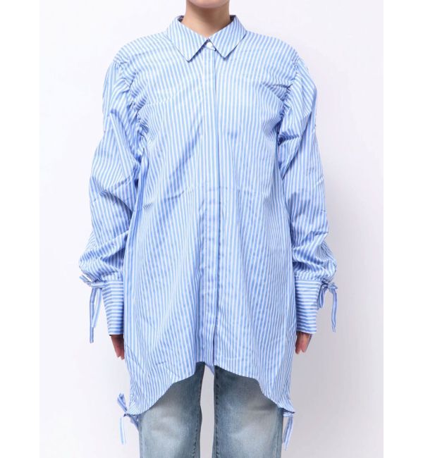 Ungrid「ギャザーデザインルーズシャツ」|シャツ・ブラウス|