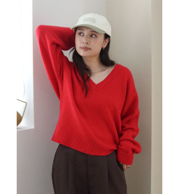 Ungrid「ラムウールVネックニット」|ニット・セーター|