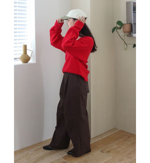 Ungrid「ラムウールVネックニット」|ニット・セーター|