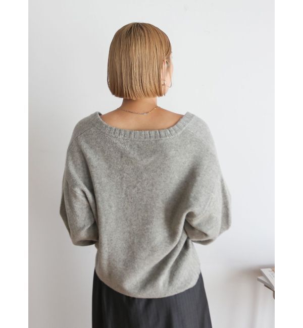 Ungrid「ラムウールVネックニット」|ニット・セーター|