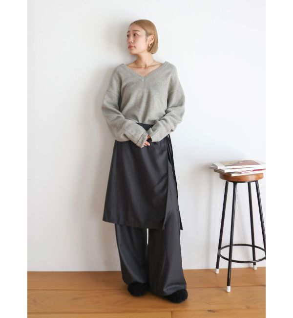 Ungrid「ラムウールVネックニット」|ニット・セーター|