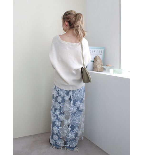 Ungrid「ラムウールVネックニット」|ニット・セーター|