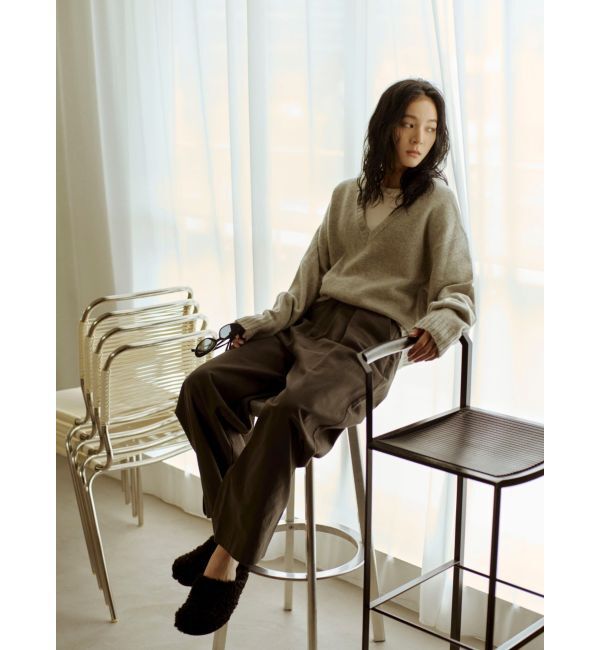 Ungrid「ラムウールVネックニット」|ニット・セーター|