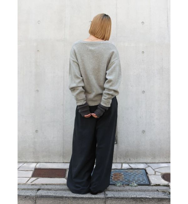 Ungrid「ラムウールVネックニット」|ニット・セーター|