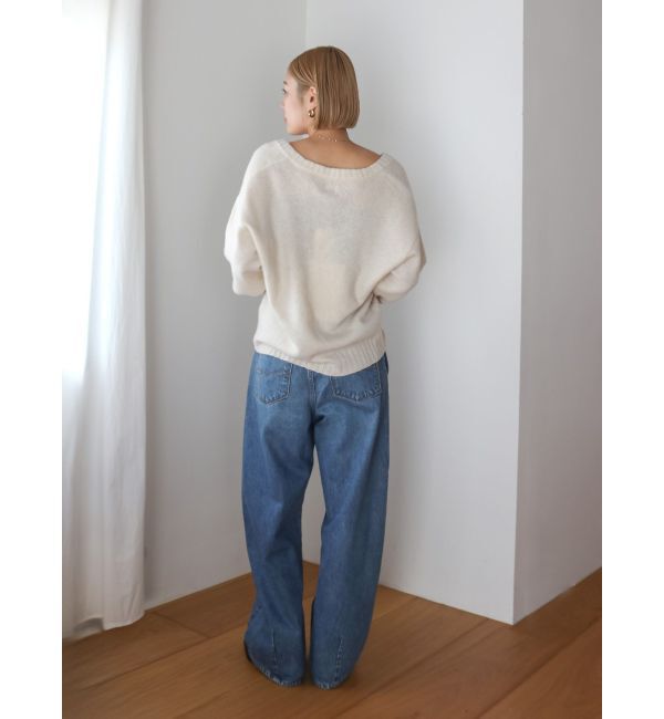 Ungrid「ラムウールVネックニット」|ニット・セーター|