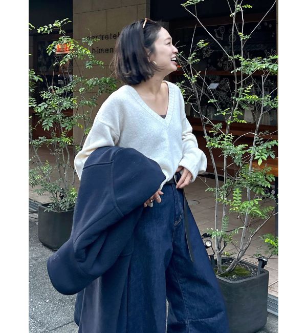 Ungrid「ラムウールVネックニット」|ニット・セーター|