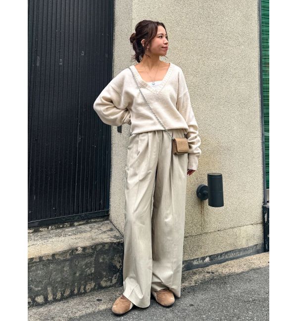 Ungrid「ラムウールVネックニット」|ニット・セーター|