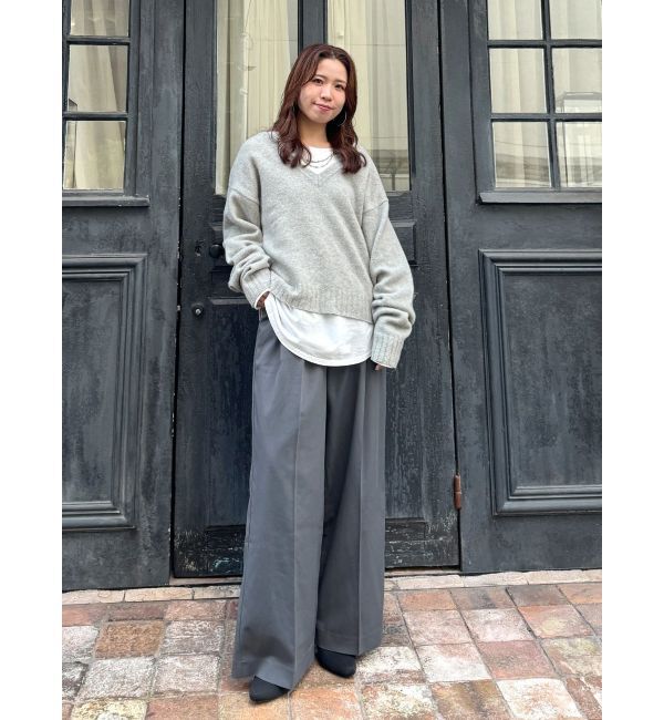 Ungrid「ラムウールVネックニット」|ニット・セーター|