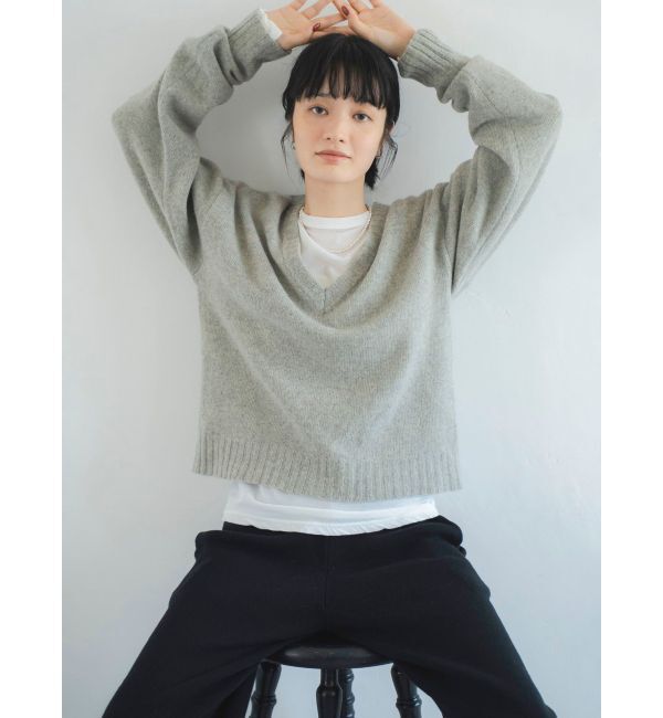Ungrid「ラムウールVネックニット」|ニット・セーター|