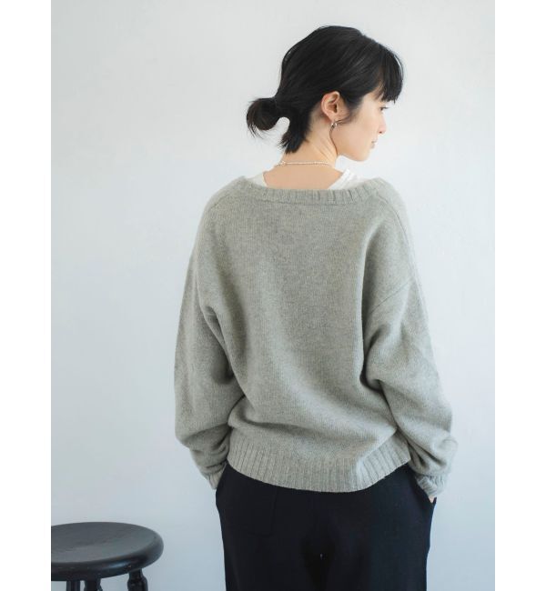 Ungrid「ラムウールVネックニット」|ニット・セーター|