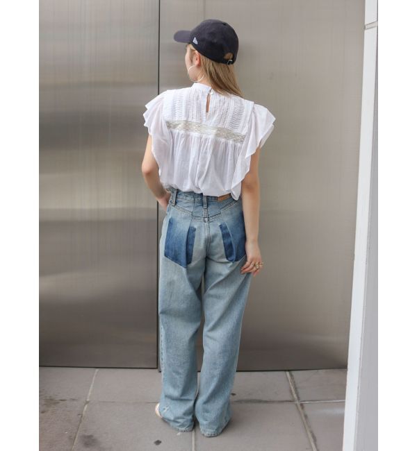 Ungrid「リメイクデザインルーズデニム」|デニム|