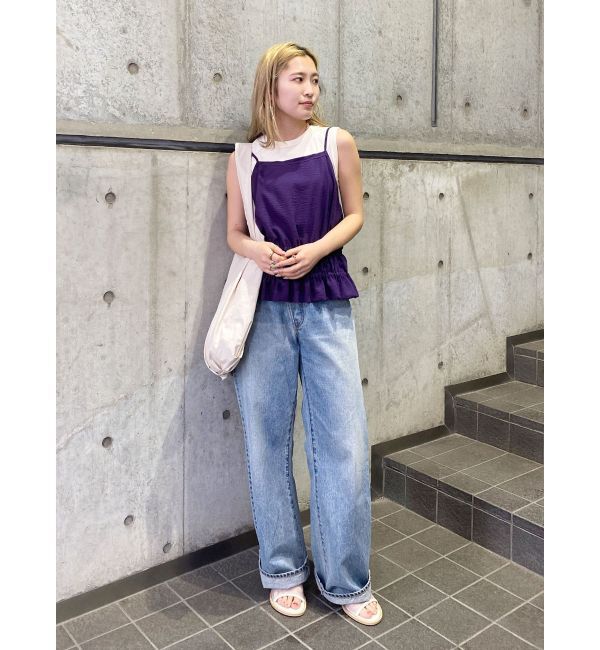 Ungrid「リメイクデザインルーズデニム」|デニム|