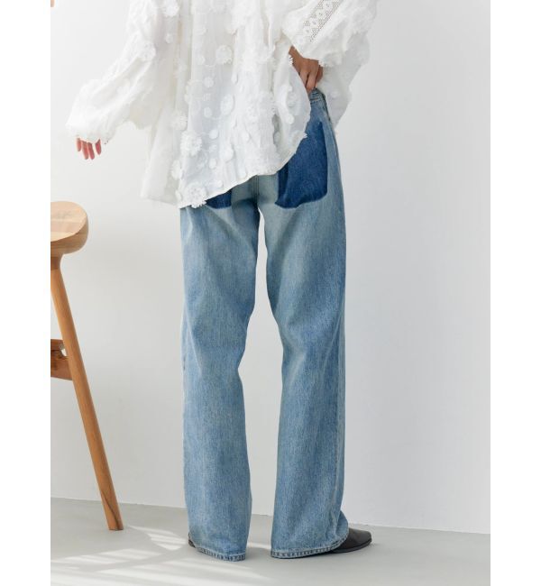 Ungrid「リメイクデザインルーズデニム」|デニム|