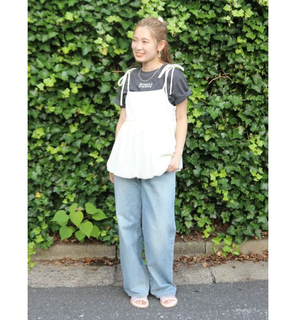 Ungrid「リメイクデザインルーズデニム」|デニム|