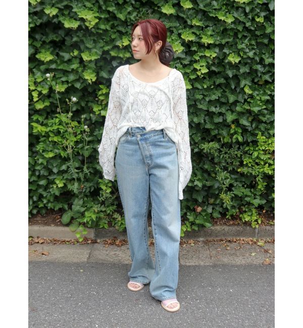 Ungrid「リメイクデザインルーズデニム」|デニム|