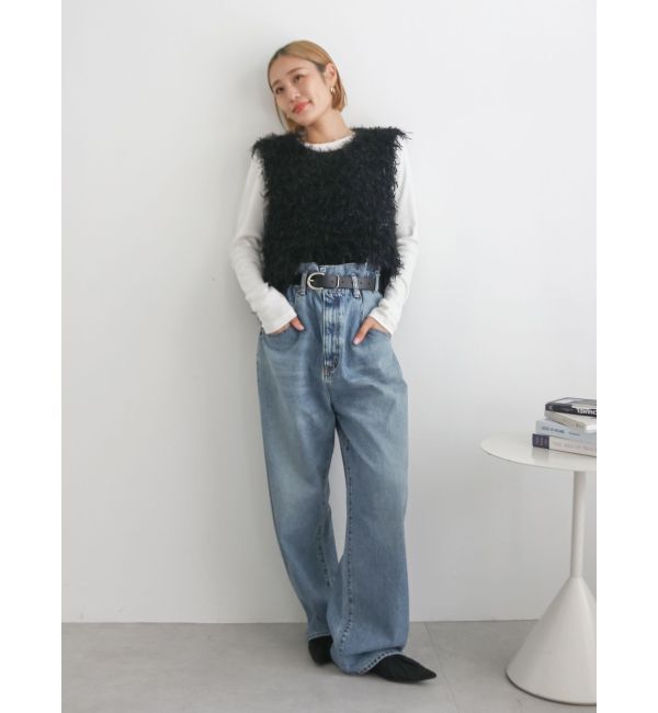 Ungrid「フェザーヤーンニットベスト」|ニット・セーター|