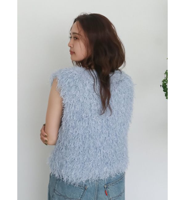 Ungrid「フェザーヤーンニットベスト」|ニット・セーター|