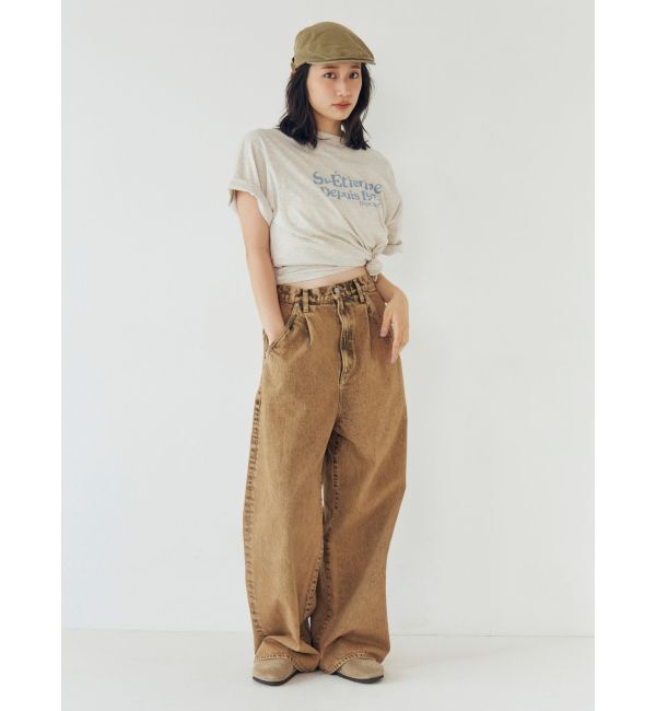 Ungrid「ブリーチルーズデニム」|デニム|