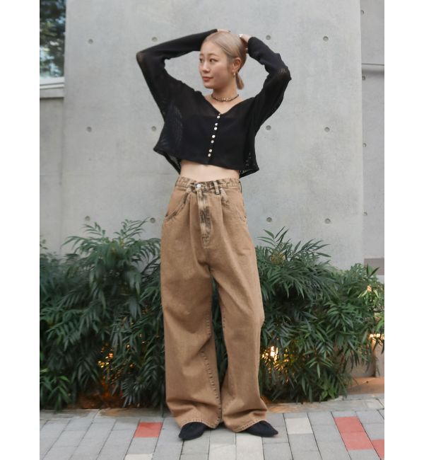 Ungrid「ブリーチルーズデニム」|デニム|