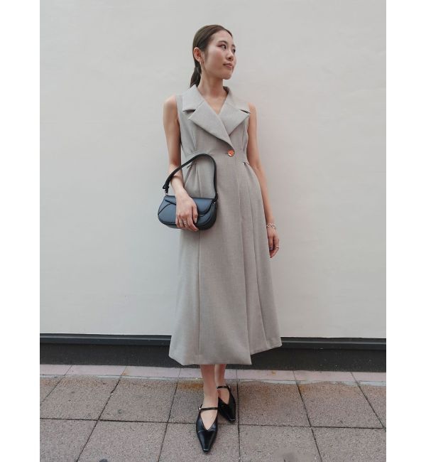 LAGUNAMOON「メタルボタンテーラードジャンパースカート」|ワンピース|