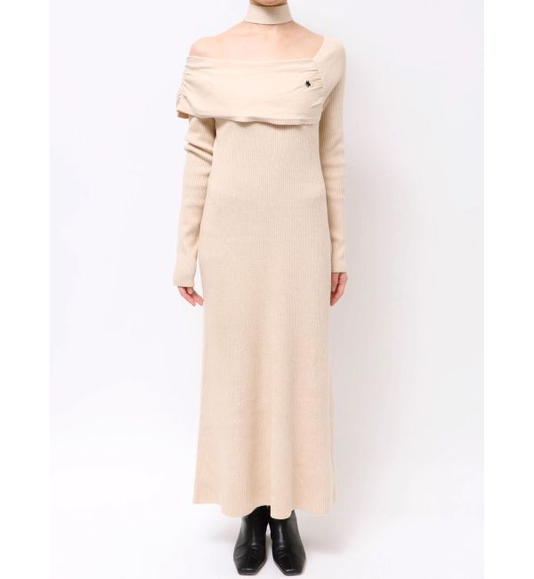 LAGUNAMOON「【POLO BCSコラボ】オフショルチョーカーニットワンピース」|ワンピース|