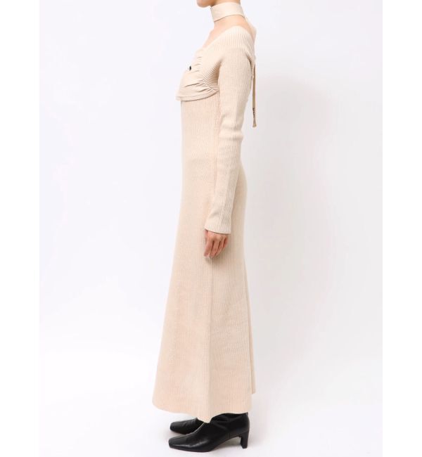 LAGUNAMOON「【POLO BCSコラボ】オフショルチョーカーニットワンピース」|ワンピース|