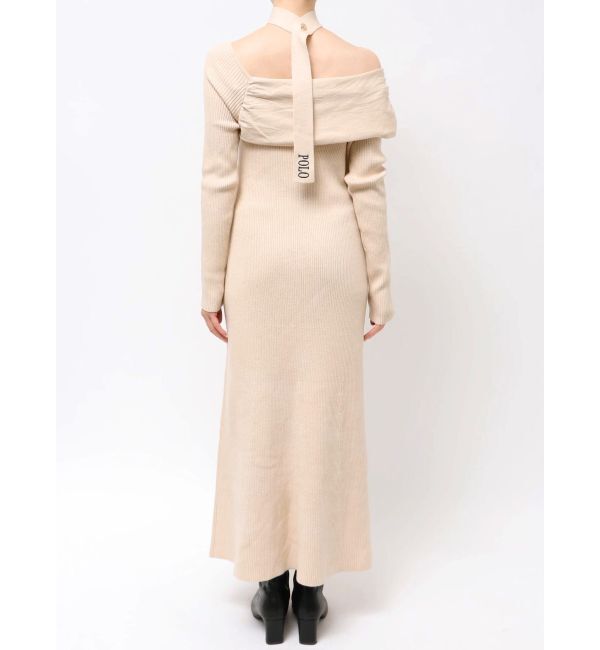 LAGUNAMOON「【POLO BCSコラボ】オフショルチョーカーニットワンピース」|ワンピース|