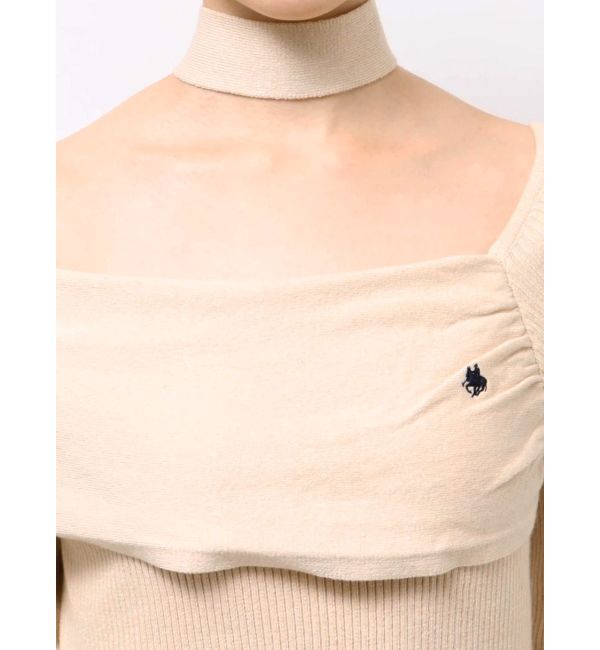 LAGUNAMOON「【POLO BCSコラボ】オフショルチョーカーニットワンピース」|ワンピース|