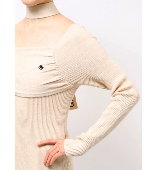 LAGUNAMOON「【POLO BCSコラボ】オフショルチョーカーニットワンピース」|ワンピース|