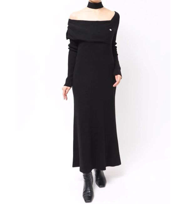 LAGUNAMOON「【POLO BCSコラボ】オフショルチョーカーニットワンピース」|ワンピース|