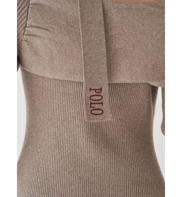 LAGUNAMOON「【POLO BCSコラボ】オフショルチョーカーニットワンピース」|ワンピース|