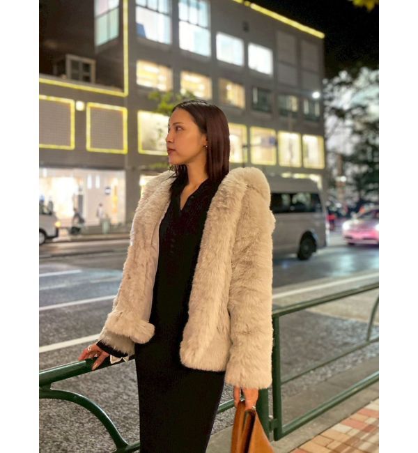 LAGUNAMOON「ラメブレンドレースカフスニットワンピース」|ワンピース|