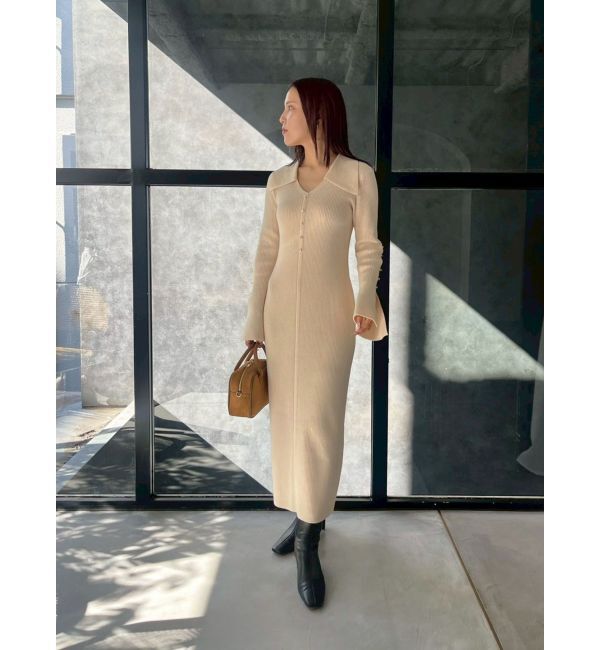 LAGUNAMOON「ビックカラーメタルボタンワンピース」|ワンピース|