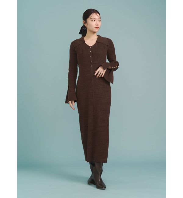 LAGUNAMOON「ビックカラーメタルボタンワンピース」|ワンピース|