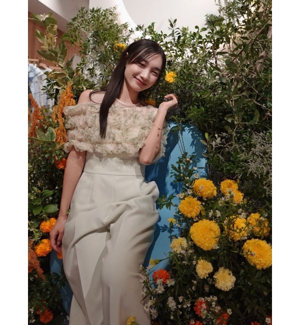 LAGUNAMOON「LADYチュールオフショルパンツドレス」|ドレス|