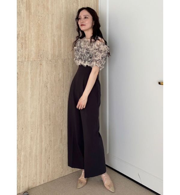 LAGUNAMOON「LADYチュールオフショルパンツドレス」|ドレス|