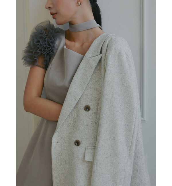 LAGUNAMOON「【ソンイさんコラボ】LADYチュールショルダーパンツドレス」|ドレス|