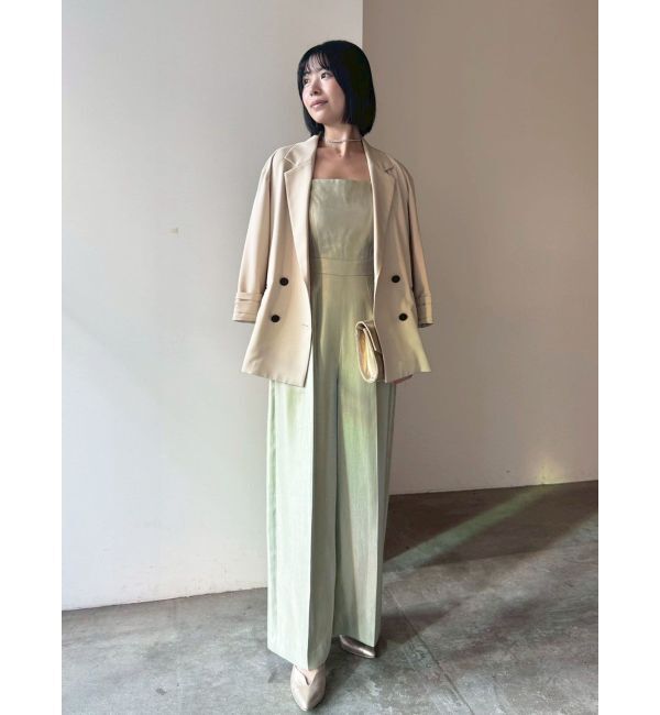 LAGUNAMOON「LADYシャーリングブラウスパンツドレス」|ドレス|