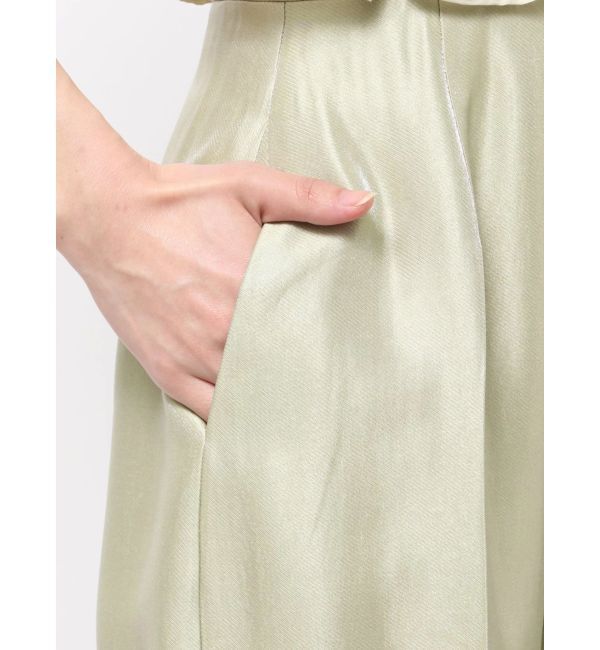 LAGUNAMOON「LADYシャーリングブラウスパンツドレス」|ドレス|