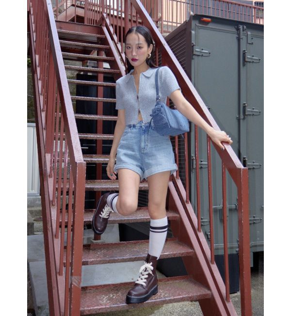 EVRIS「ワイドストリングインソールミドルブーツ」|ショートブーツ|