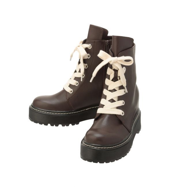 EVRIS「ワイドストリングインソールミドルブーツ」|ショートブーツ|