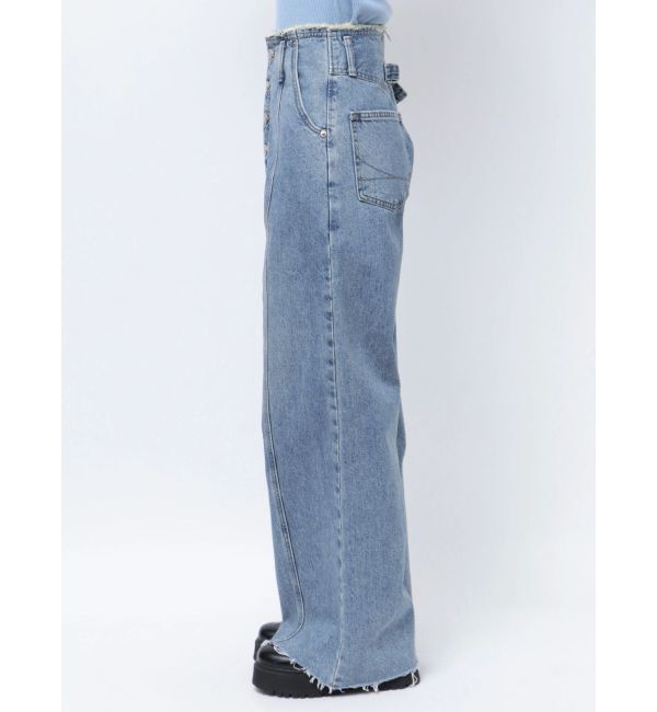 jouetie「【Something &times;PosTokyo】BELTLESS WIDE DENIM」|デニム|